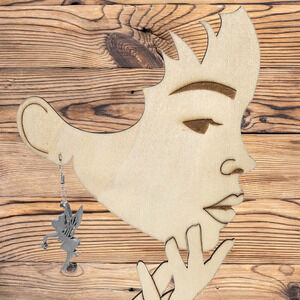 Tinkerbell Hook Earrings - 3d Printed - Handmade - 1 Pair